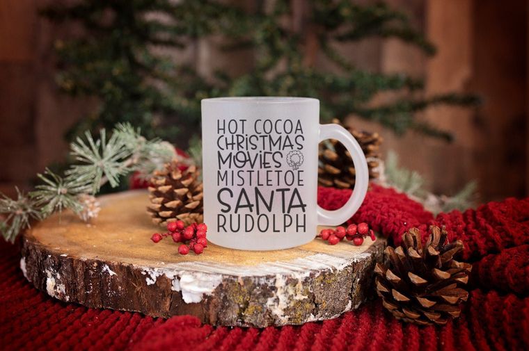 mug, hot cocoa, movies, christmas