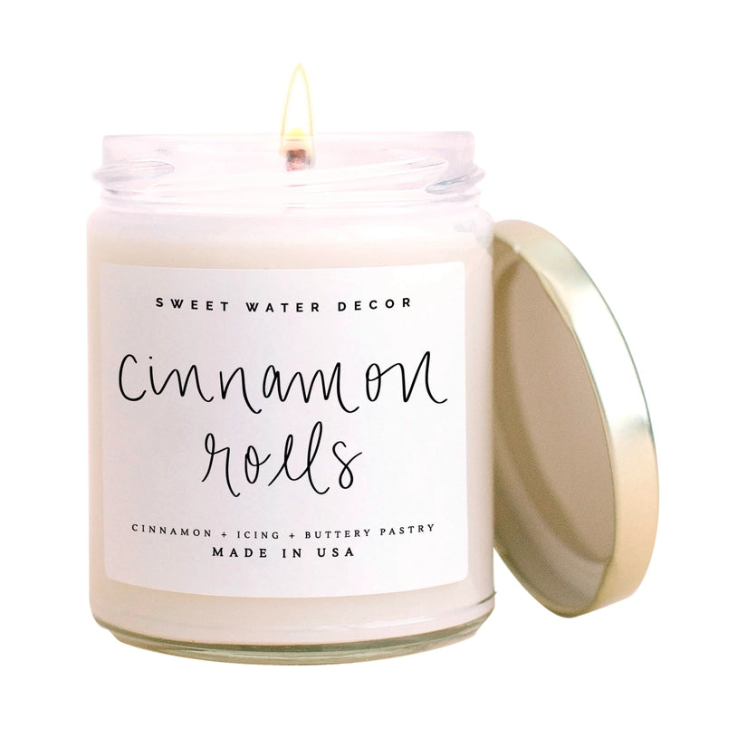 cinnamon rolls, candle, soy, 9 oz.