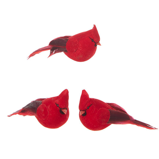 cardinal, clip on, ornaments, christmas