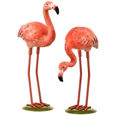 Metal Flamingos - 2 Styles