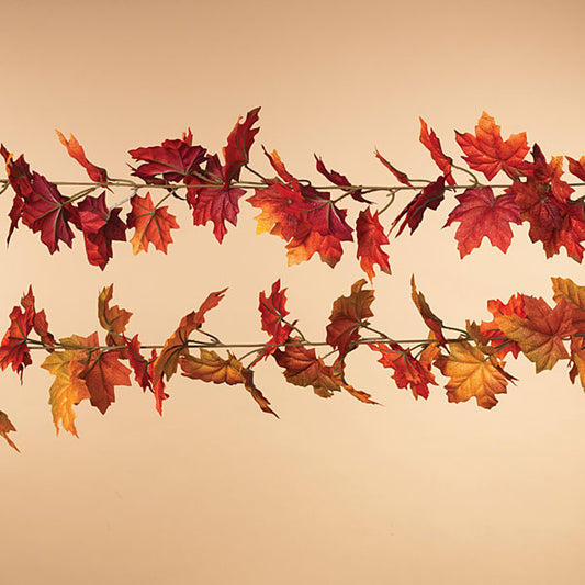 maple leaf, garland, fall, thanksgiving