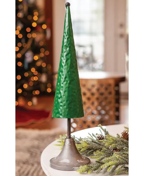 Green Metal Tree - 15.5" High