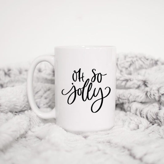 Oh so Jolly, chrsitmas, mug