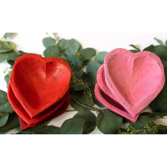 Small Sweetheart Heart Bowl - Pink or Red