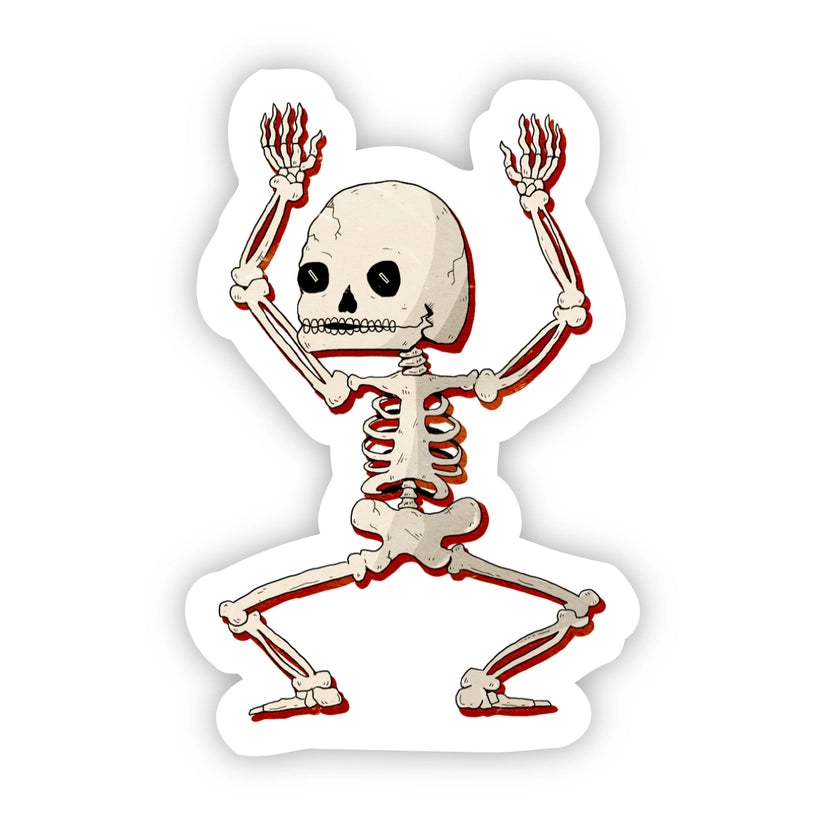 skeleton, sticker, halloween