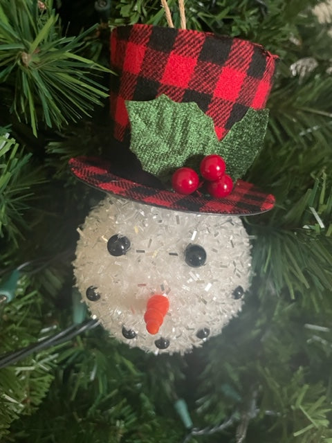 Snowman Head Ornament