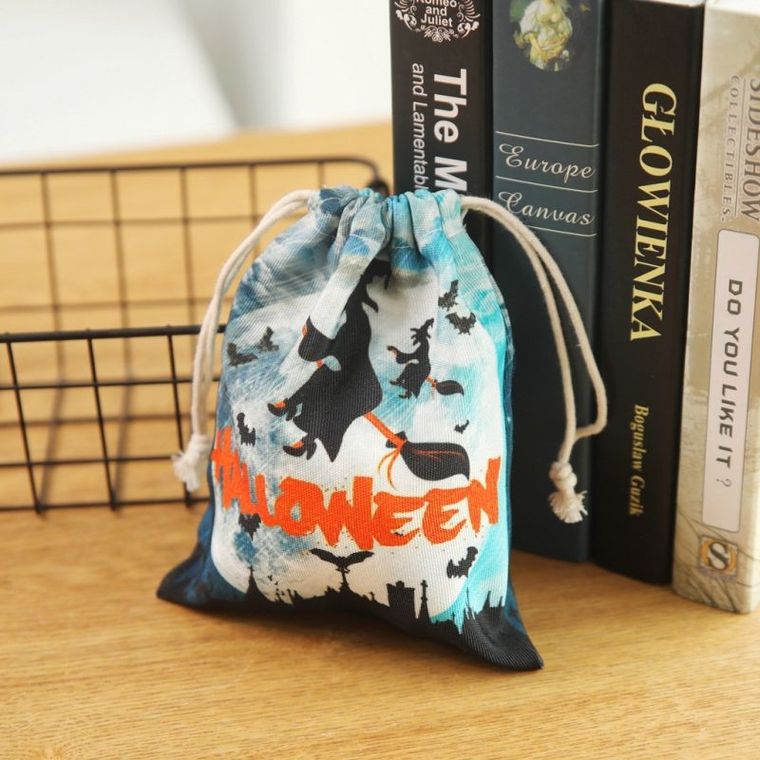 halloween gift bags, witches, bats