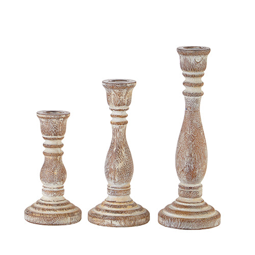 wood embossed, candle stick holders, tapers, home decor